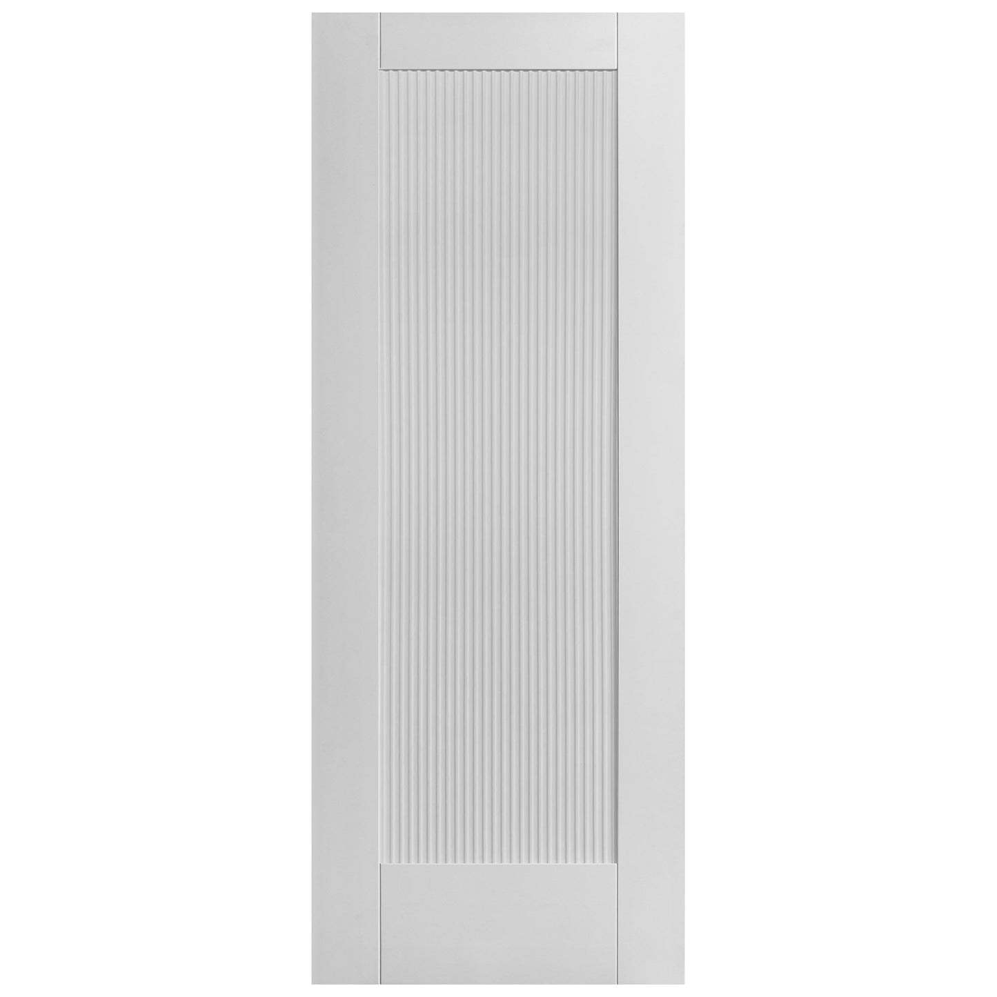 White Internal Primed Fluted Pattern 10 Panelled Door (124132)