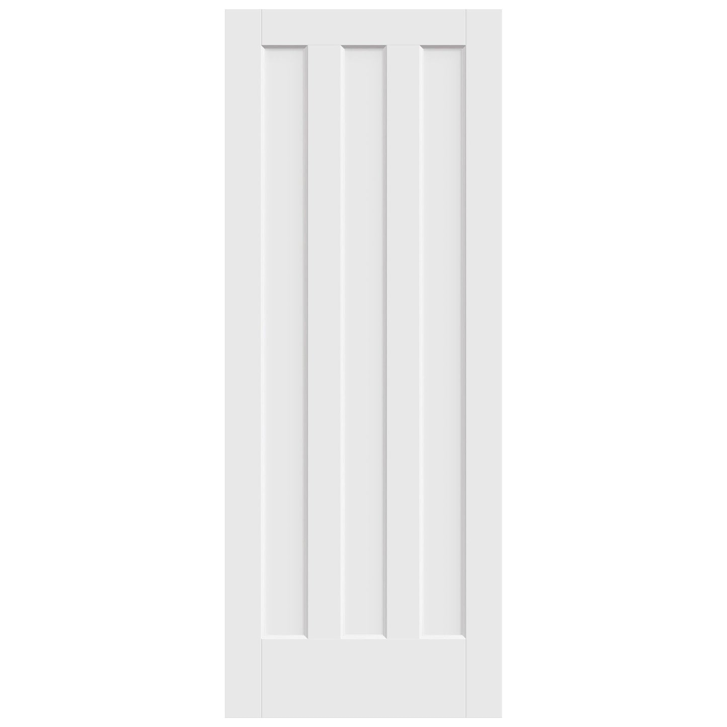 White Internal Primed Delfino 3 Panel Vertical KF Door (121738)