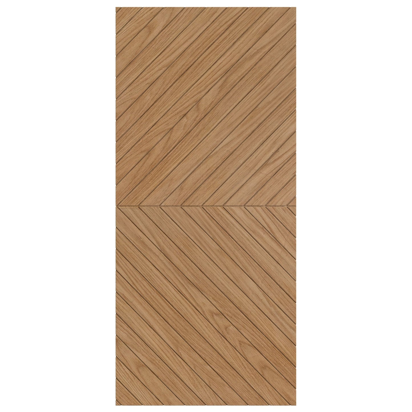 Oak Internal Fully Finished Chevron Barn Door (124135)