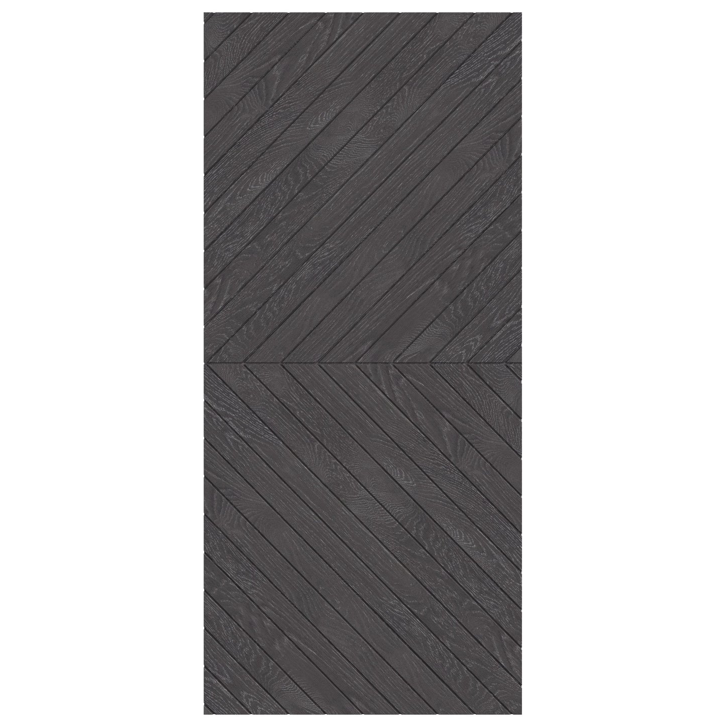 Ash Grey Internal Fully Finished Chevron Barn Door (124136)