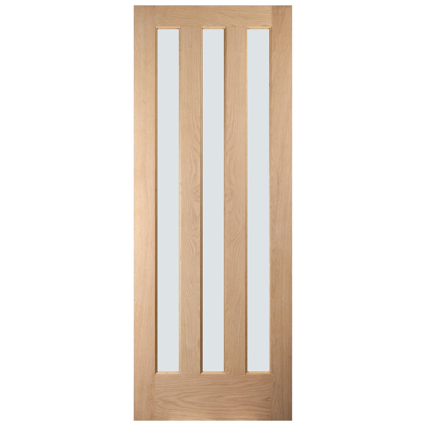 White Oak Internal Unfinished 3 Light Obscure Glass Aston Door (121768)