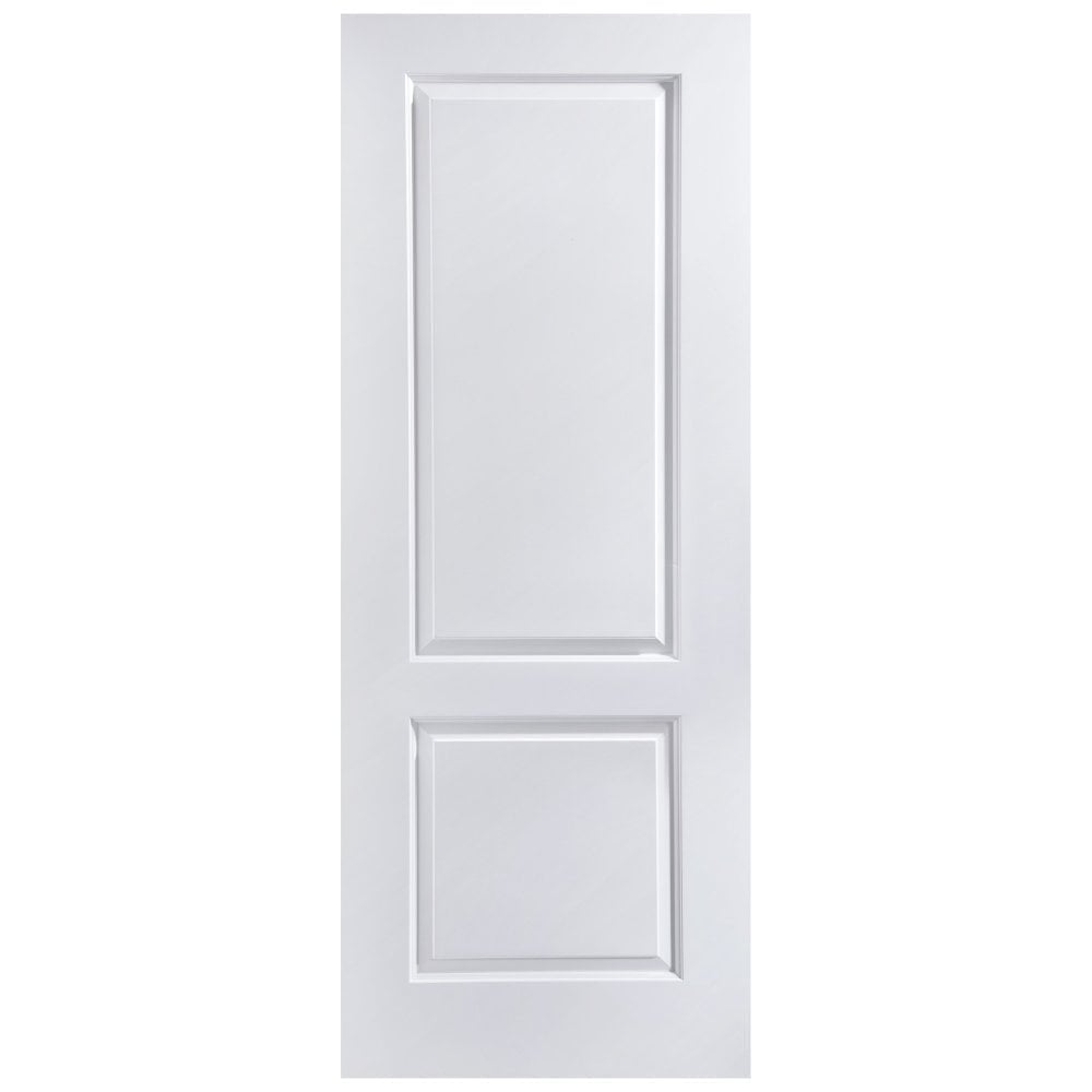 White Internal Lifestyle Moulded Smooth Caprice 2 Panel FD30 Fire Door (124332)