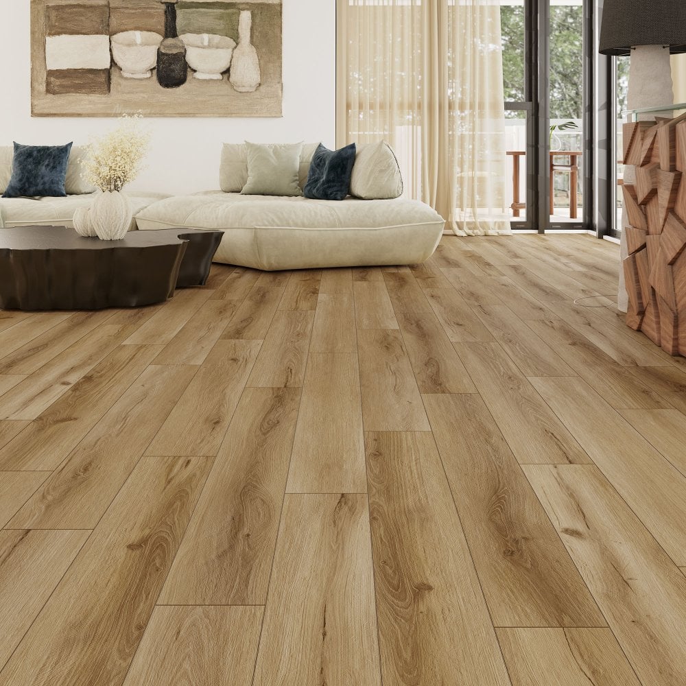 Leader-Tec | Quesnel Oak - Foundation SPC 5mm Rigid Core Vinyl Sample - EWH-3972 (SKU-345233)