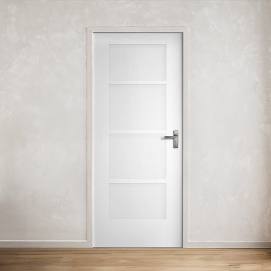 White Internal Primed Moda 1 Panel Door With Loose Bars (121743)