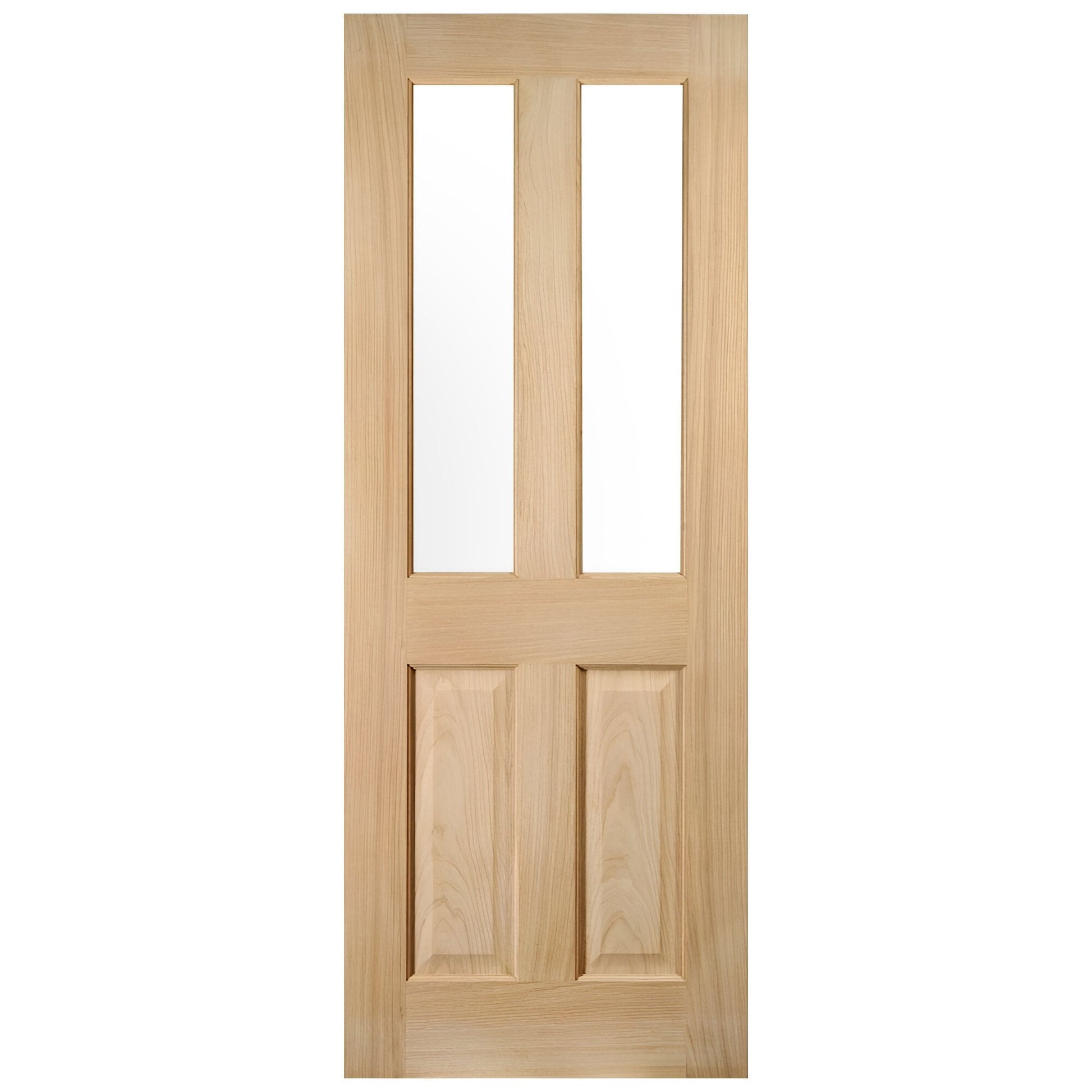 White Oak Internal Fully Finished 2 Light Clear Glass Oregon Door (121757)