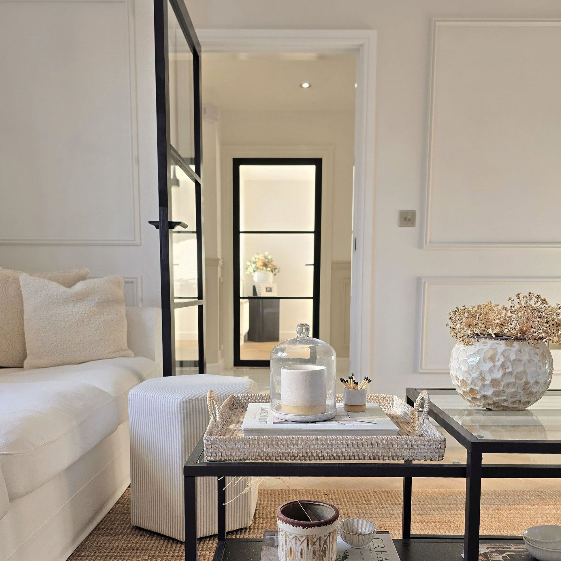 Internal Primed Industrial 2.0 Lifestyle 3 Light Clear Glass Door (119805)