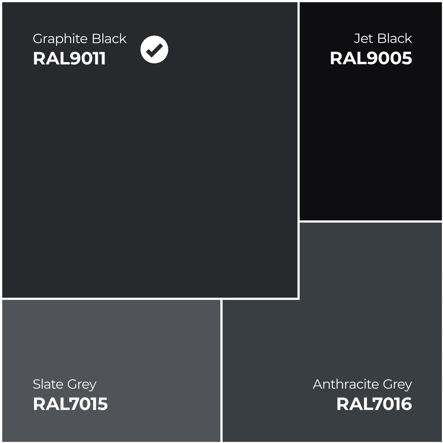 Black Internal Fully Finished Sudio 1 Panel 5 Light Clear Glass Door (121191)