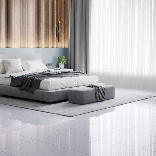 Grey - Lustre SPC 6mm High Gloss Rigid Core Vinyl Flooring (108419)