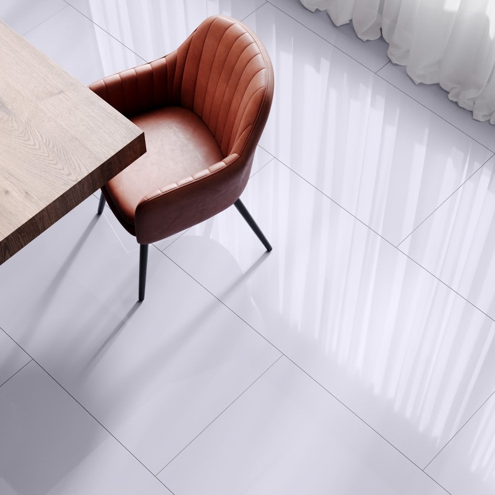 Grey - Lustre SPC 6mm High Gloss Rigid Core Vinyl Flooring (108419)