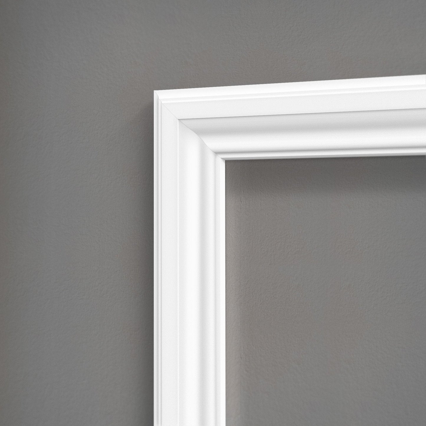 White - 2.4m Painted Decorative Panel Moulding (122315)