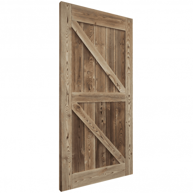 Carbonised Internal Pine Z Brace Barn Door (121047)