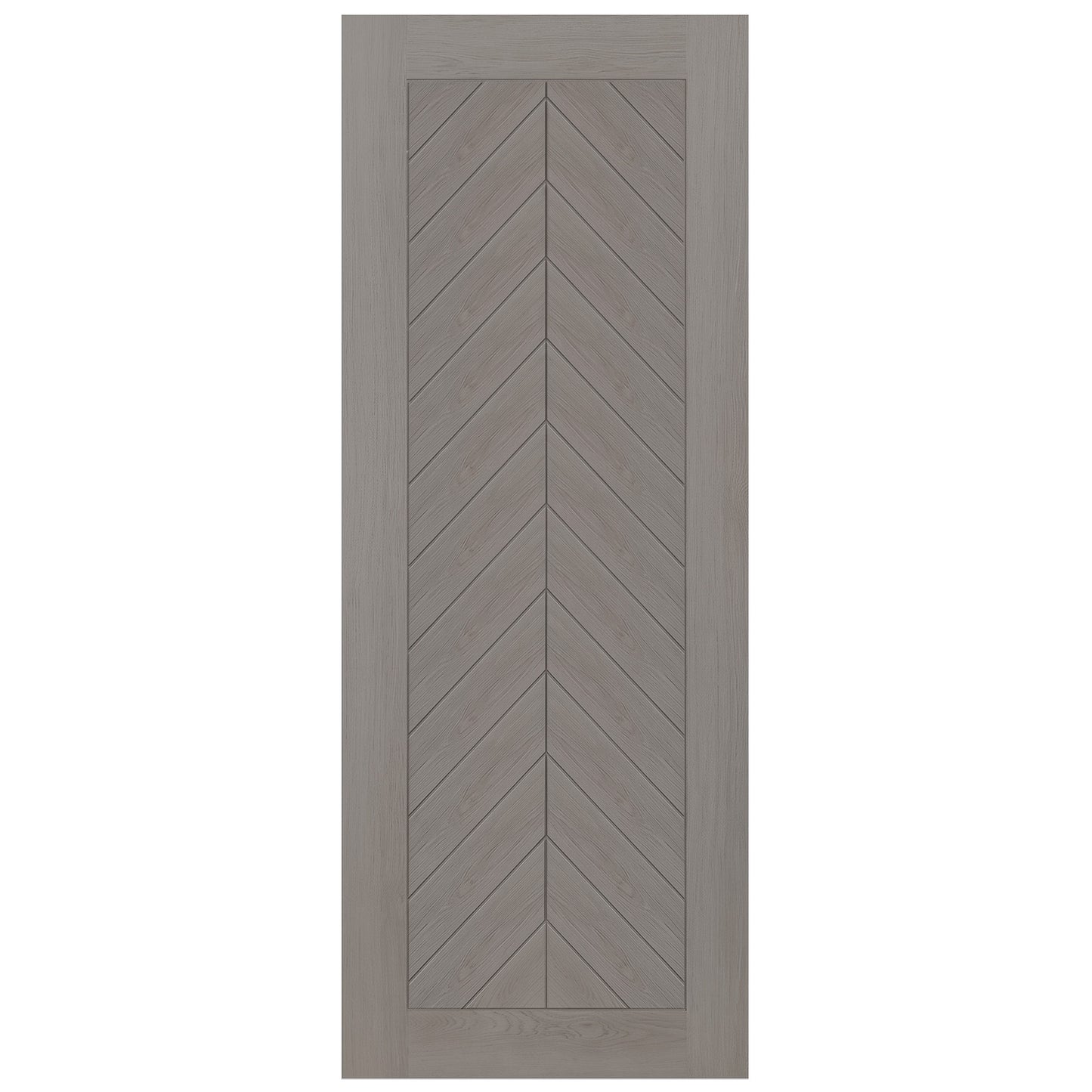 Liberty Doors | Light Grey Fully Finished Internal Endure Laminate Chevron Door