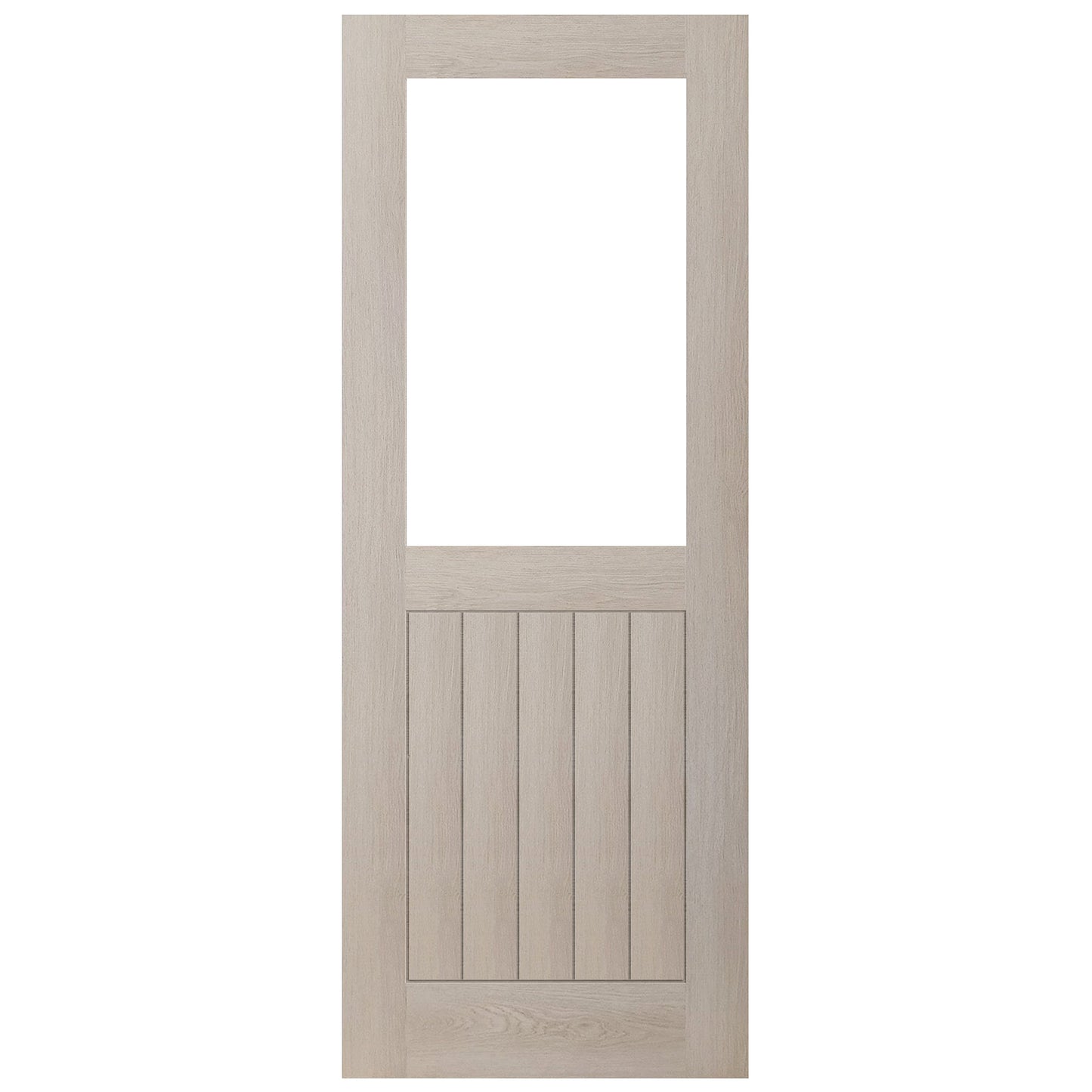 Liberty Doors | Ivory Fully Finished Internal Endure Laminate Farley Clear Glass Door
