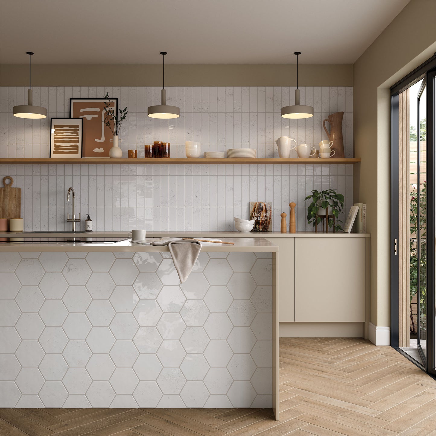 White Gloss - Aura Smooth Ceramic Wall Tile