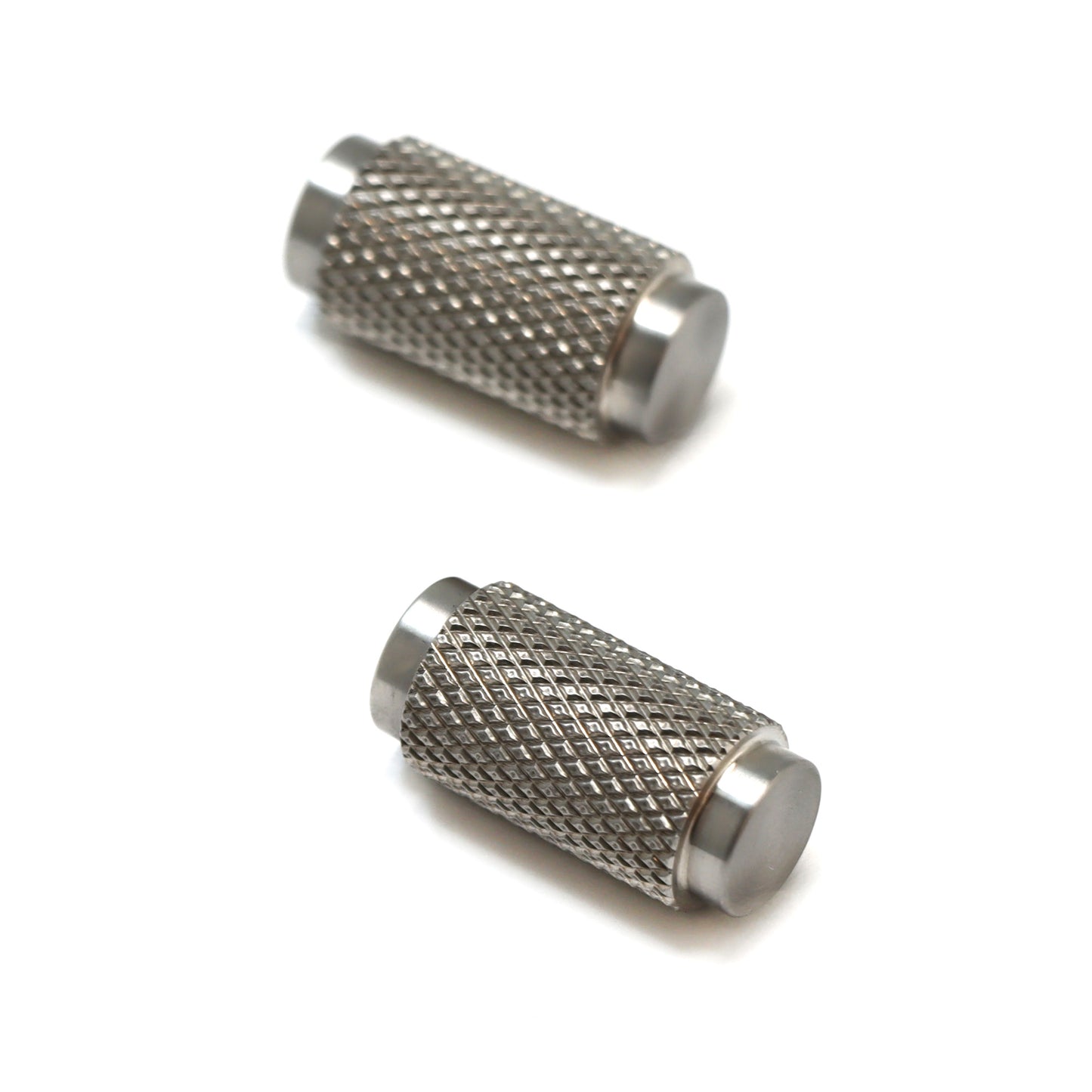 Knurled Small Round Cabinet Door Knob - Satin Stainless Steel (123446)