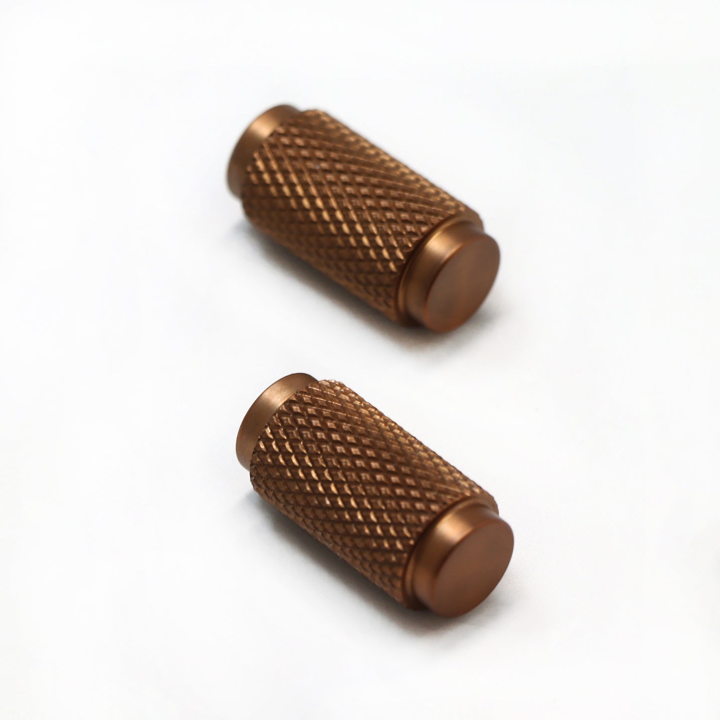 Knurled Small Round Cabinet Door Knob - Rose Gold (123449)