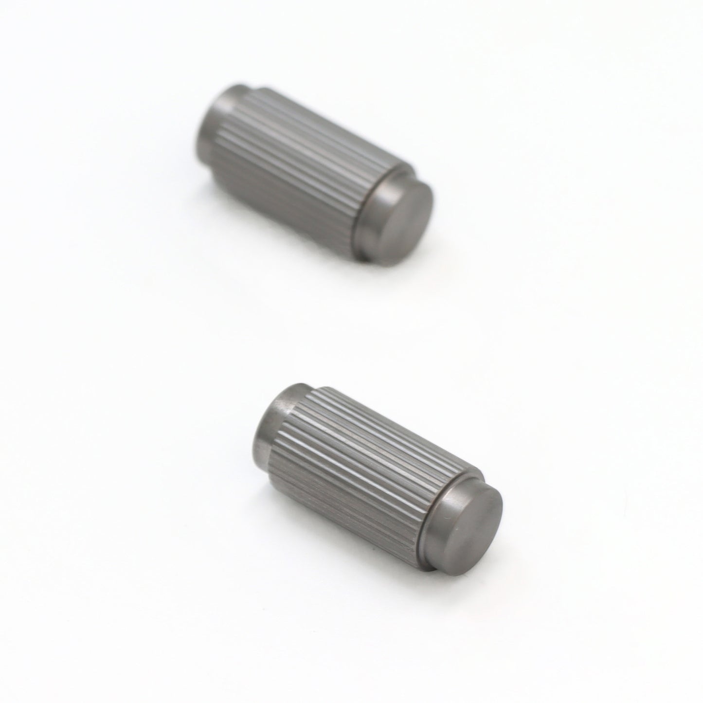 Fluted Small Round Cabinet Door Knob - Gun Metal (123455)