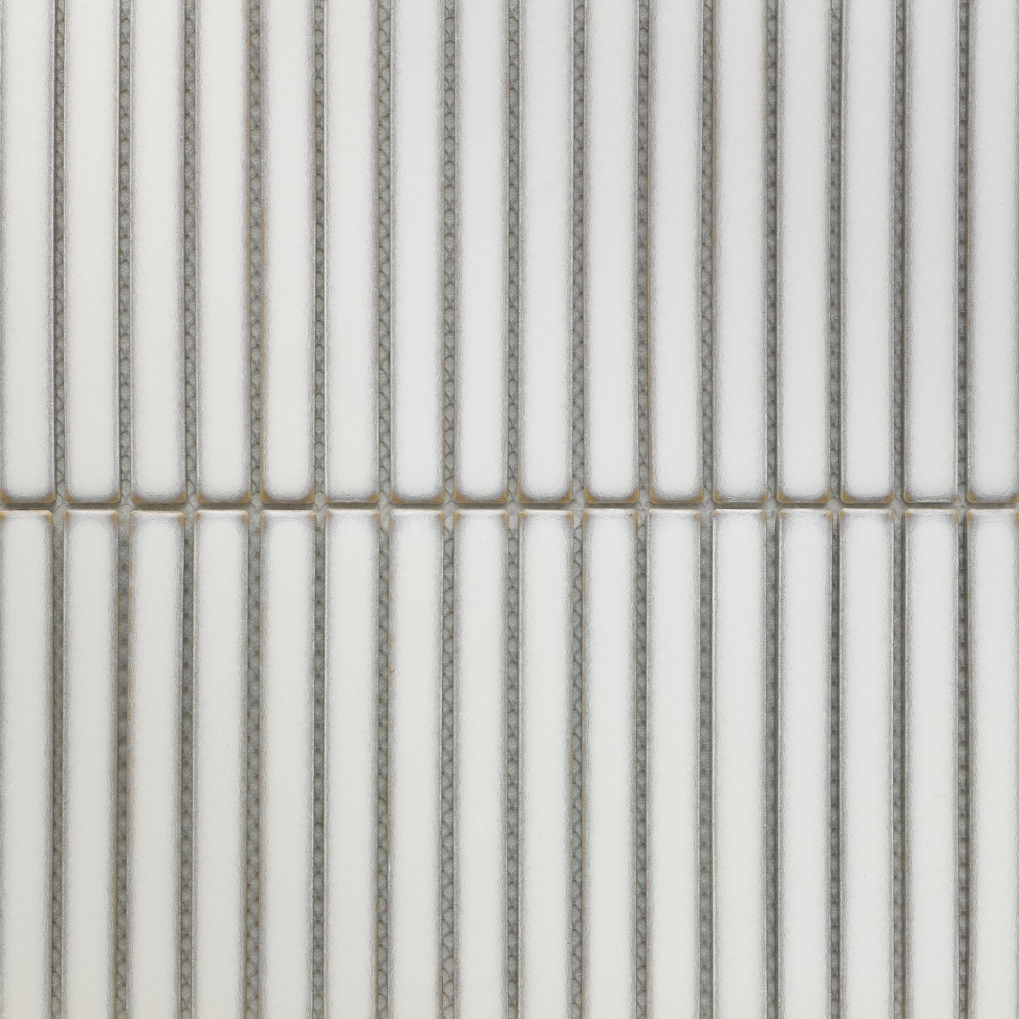 White Gloss - Linear Smooth Mosaic Porcelain Wall Tile