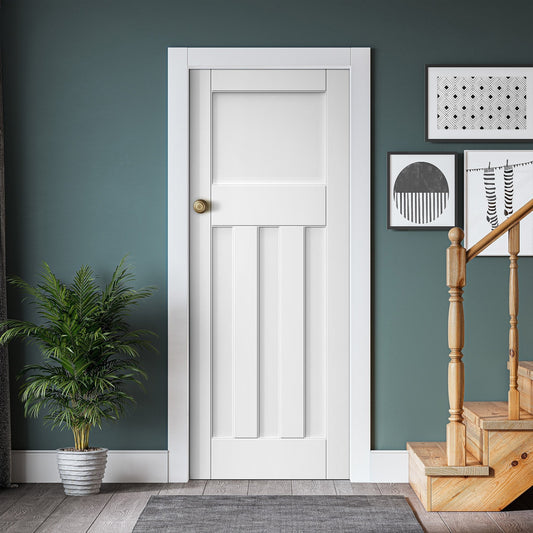 White Internal Primed 3 Panel Deco Door (121734)