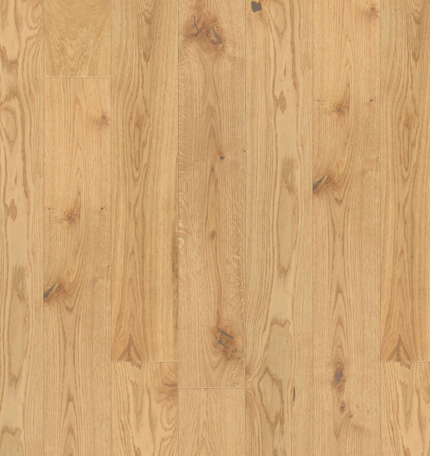 Natural Oak - 14x164x2230mm Light Brushed Engineered Real Wood Flooring (EOTG14x164NAT)