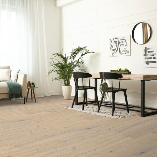 Julia Oak - 14x194x2430mm Light Brushed 5G Click Engineered Real Wood Flooring (EOCL14x194JUL)