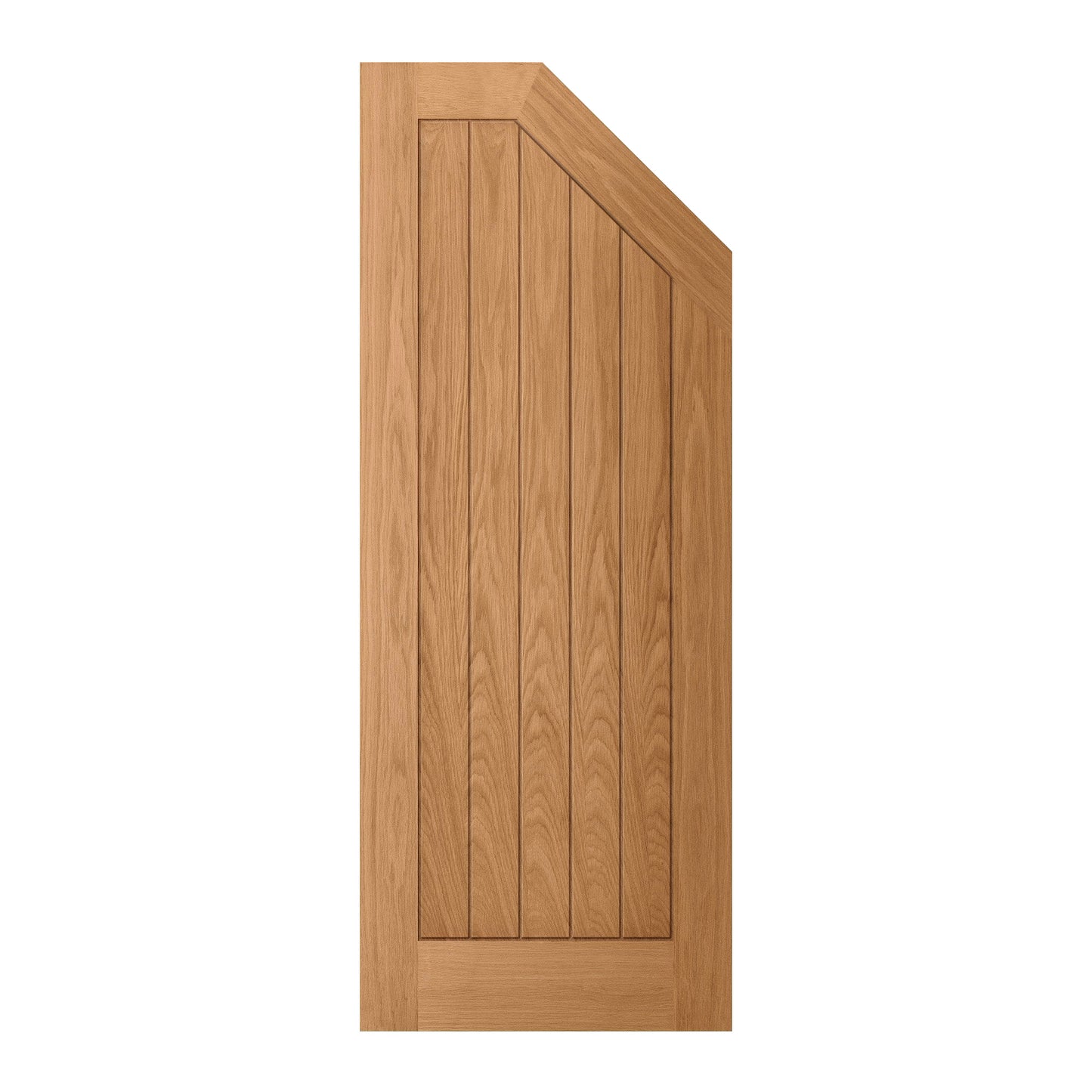 Oak Internal Fully Finished Farley Angled Under-Stair Made-to-Measure Cupboard FD30 Fire Door