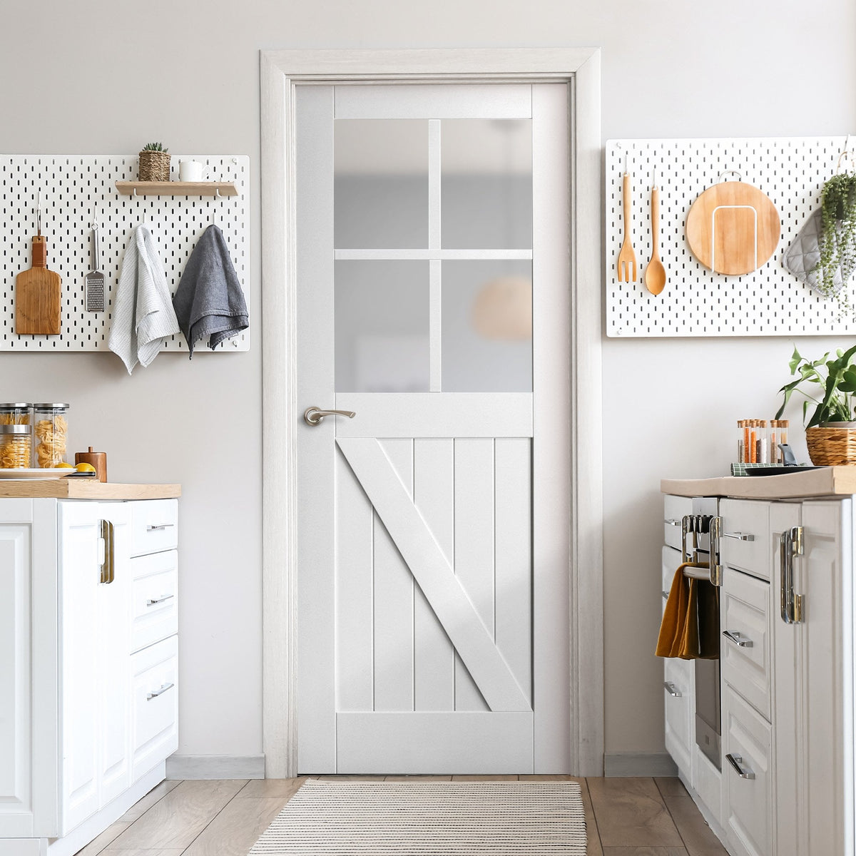 Internal Barn Doors with Glass