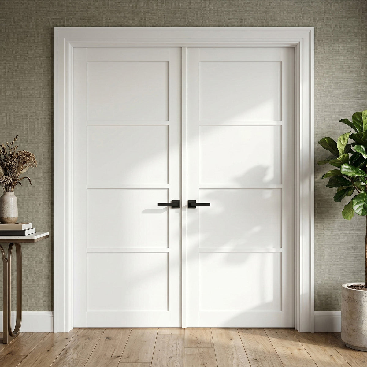 White Internal Double Doors