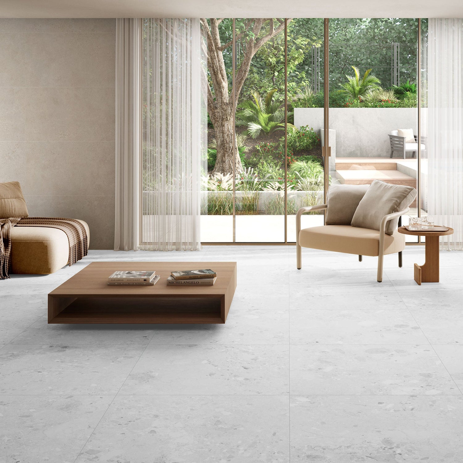 White Floor Tiles