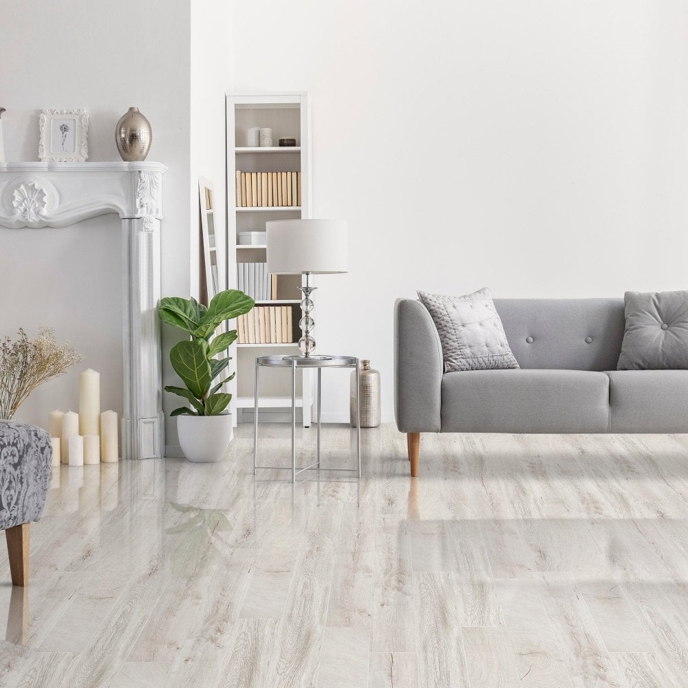 High Gloss Grey Laminate Flooring