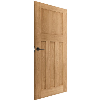 Oak Internal Unfinished 1930's DX 4 Panel Door (51728)
