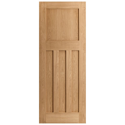 Oak Internal Unfinished 1930's DX 4 Panel Door (51728)