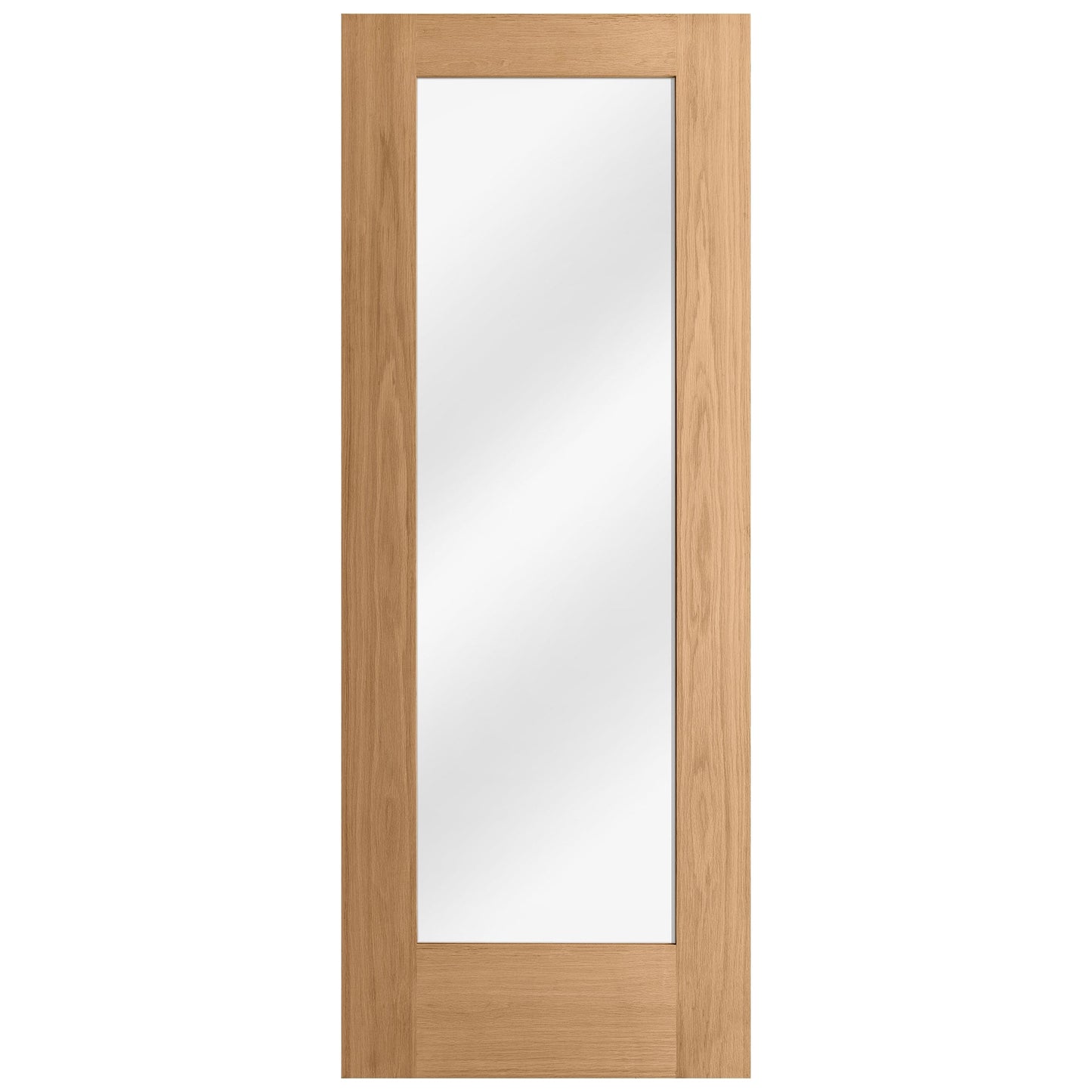 Internal Oak Fully Finished Pattern 10 1L Clear Glass Door (LIBOAKP10CG)