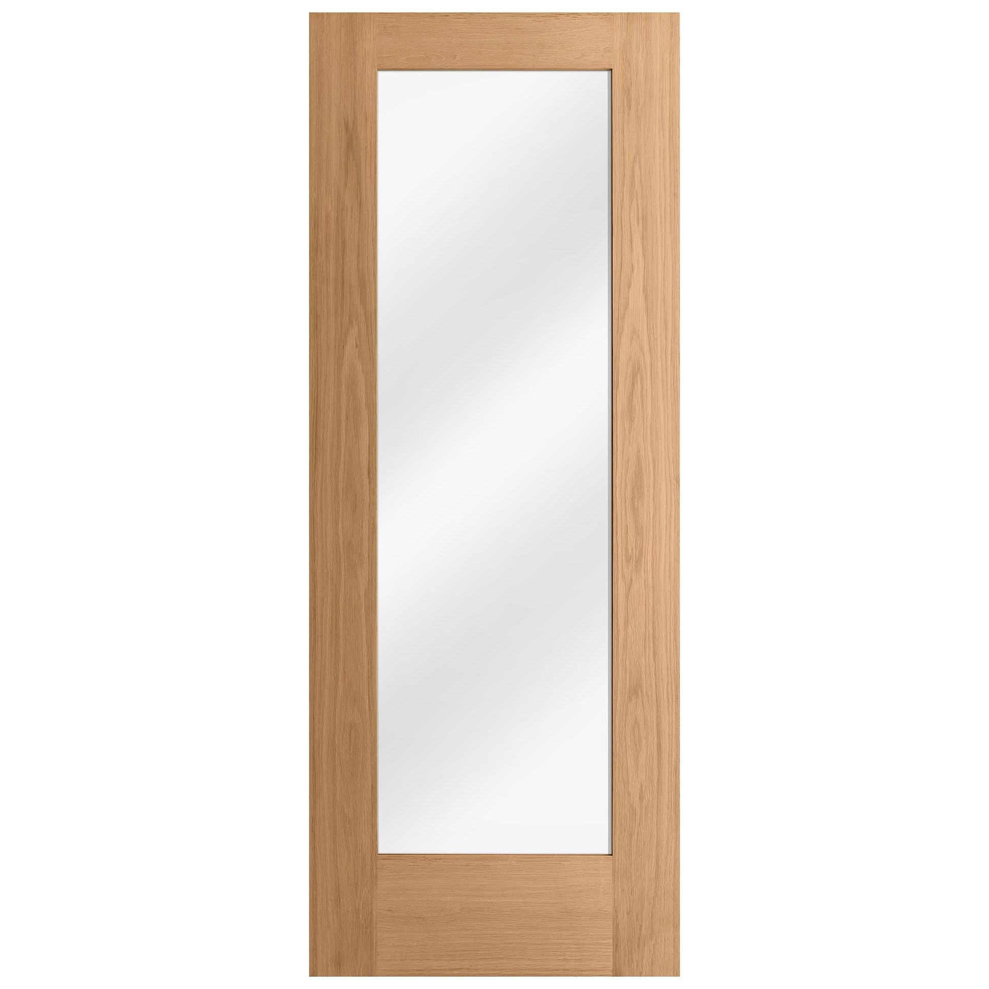 Internal Oak Fully Finished Pattern 10 1L Clear Glass Door (LIBOAKP10CG)