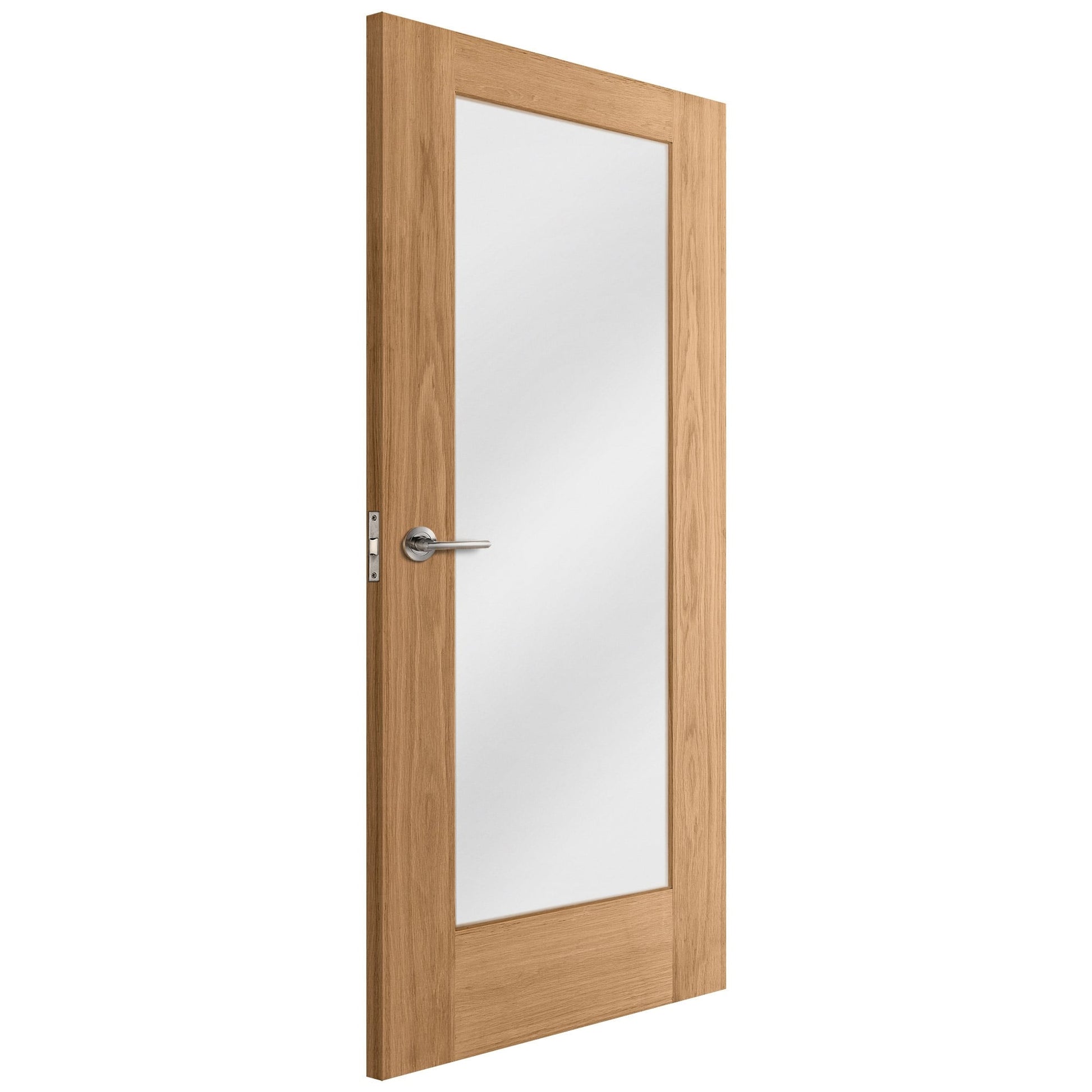 Oak Internal Unfinished Pattern 10 1 Light Obscure Glass Door (51735)