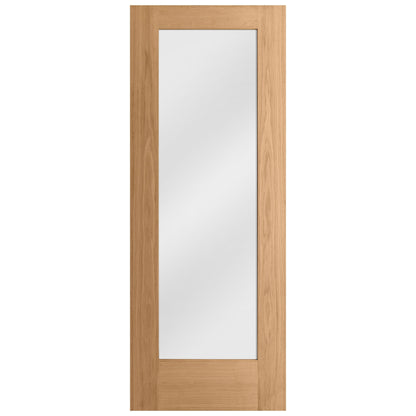 Oak Internal Unfinished Pattern 10 1 Light Obscure Glass Door (51735)