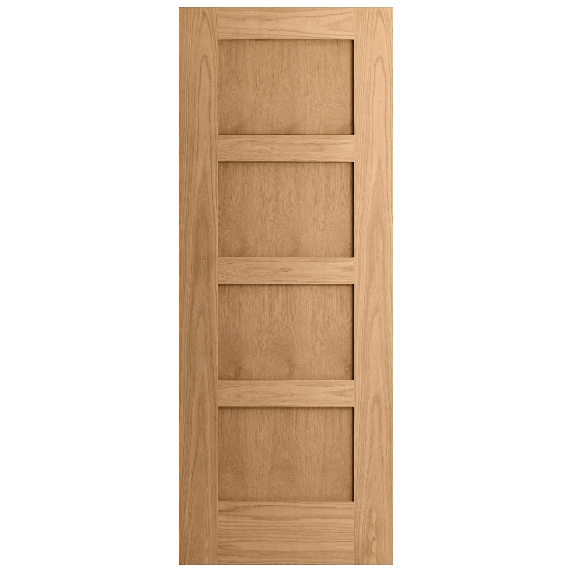 Oak Internal Unfinished Shaker 4 Panel Door (51736)
