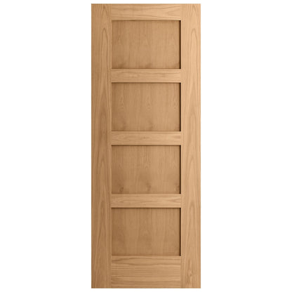 Oak Internal Unfinished Shaker 4 Panel Door (51736)