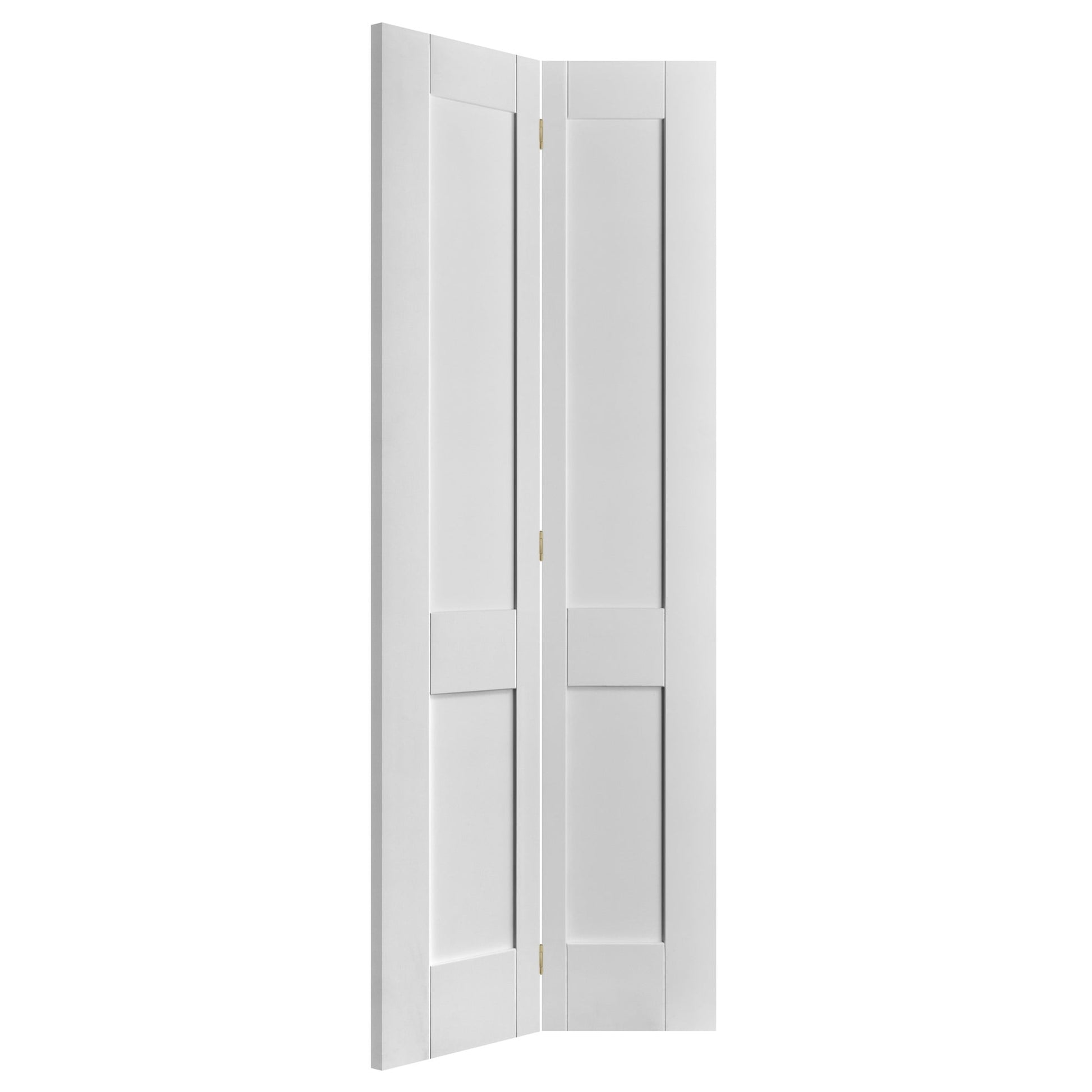 White Internal Bi-fold Primed Victorian Shaker 4 Panel Door (51787)