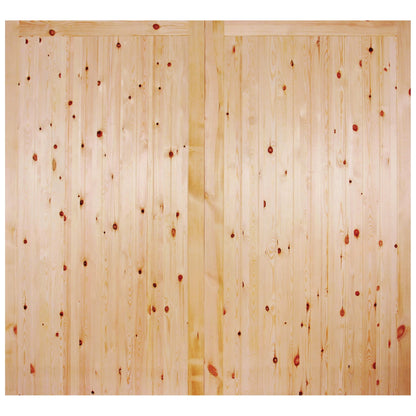 External Solid Redwood Unfinished Framed, Ledged & Braced Garage Door (LIBRGARFLB)