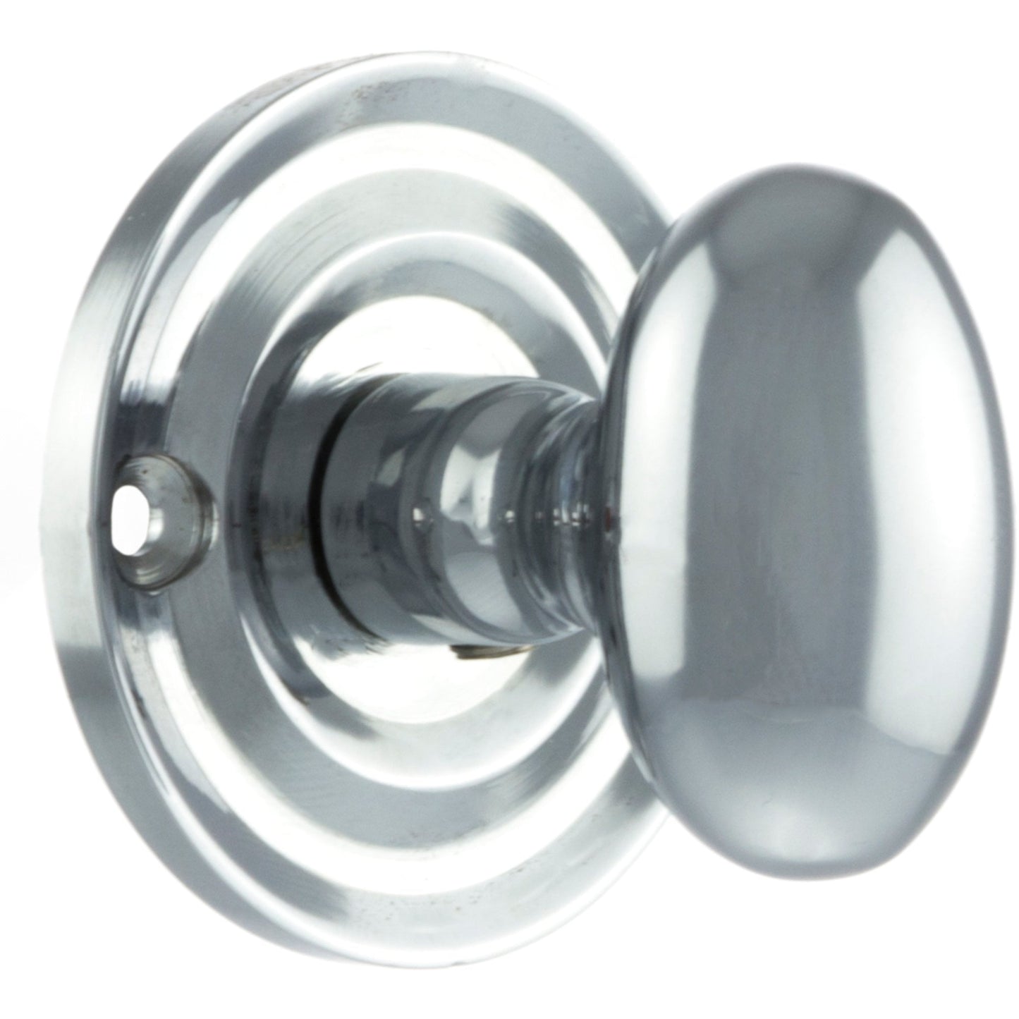 Old English Oval WC Turn & Release On Round Rose, Polished Chrome (OEOWCPC)