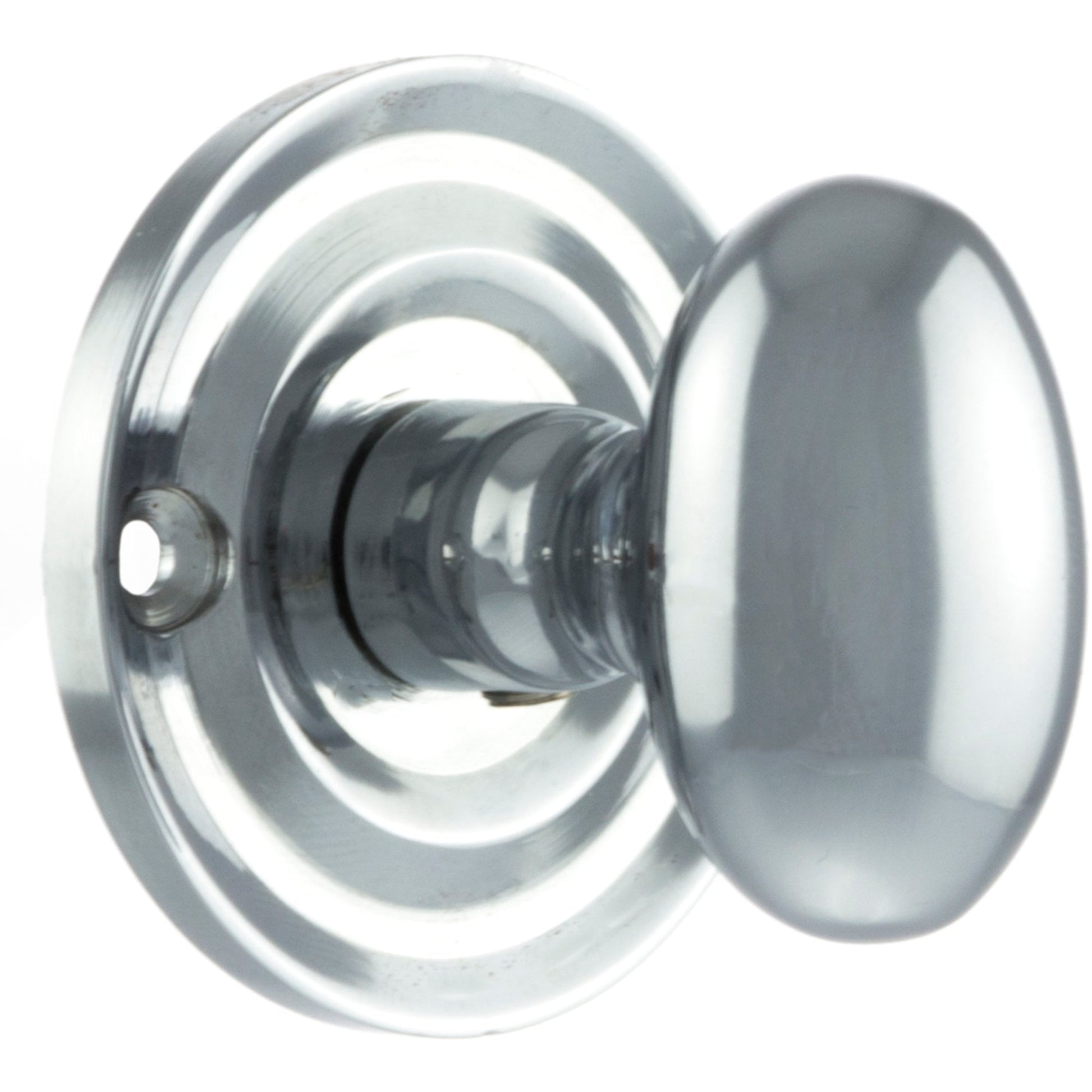 Old English Oval WC Turn & Release On Round Rose, Polished Chrome (OEOWCPC)