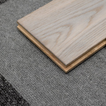 Ivory White Oak - Premier 14mm Matt UV lacquer Engineered Real Wood Flooring (68607)