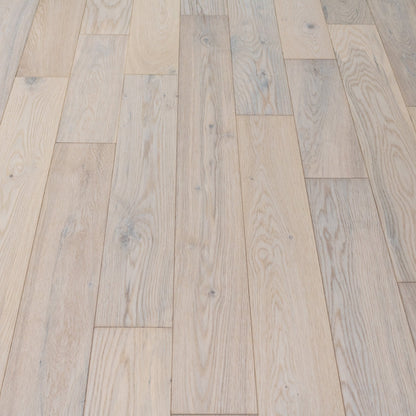 Ivory White Oak - Premier 14mm Matt UV lacquer Engineered Real Wood Flooring (68607)