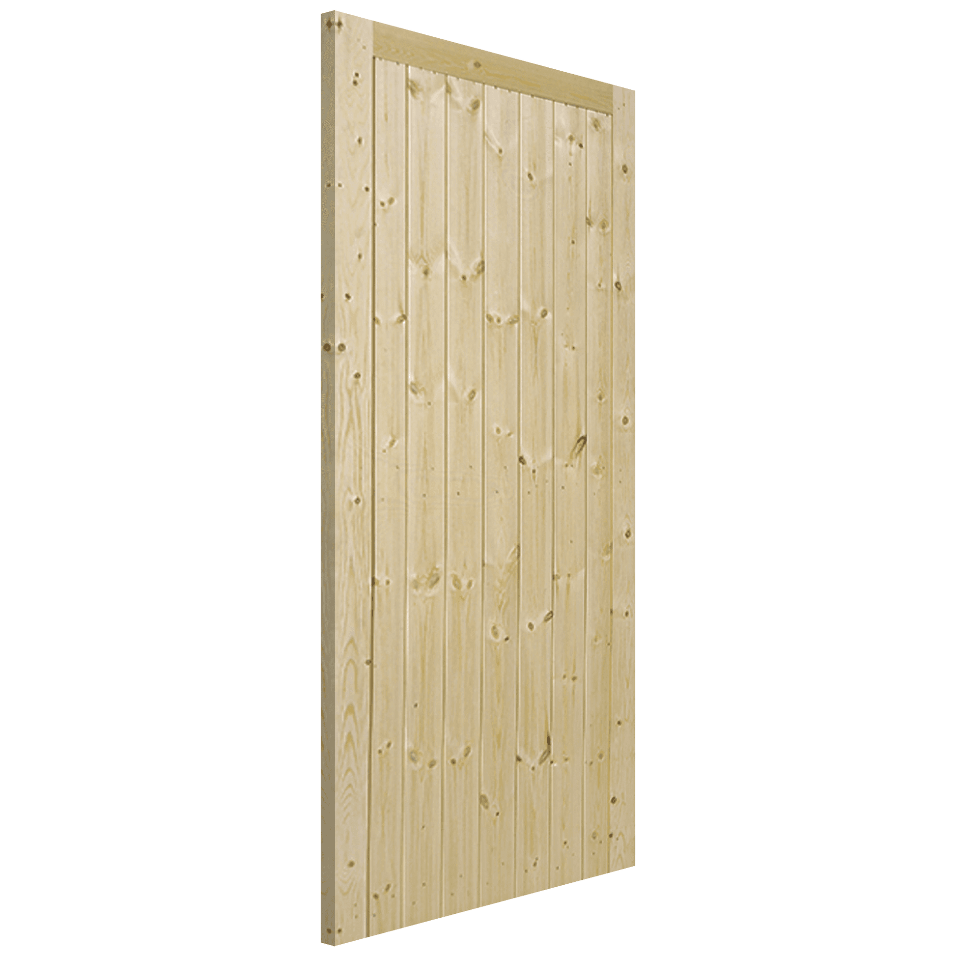External Solid Pine Unfinished Framed, Ledged & Braced Gate (LOLFLB)