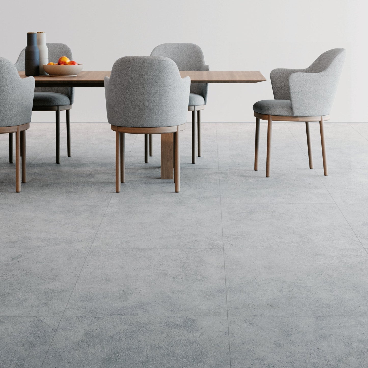 Concrete - Industry Tile Water-resistant 8mm Matt Laminate Flooring (84217)