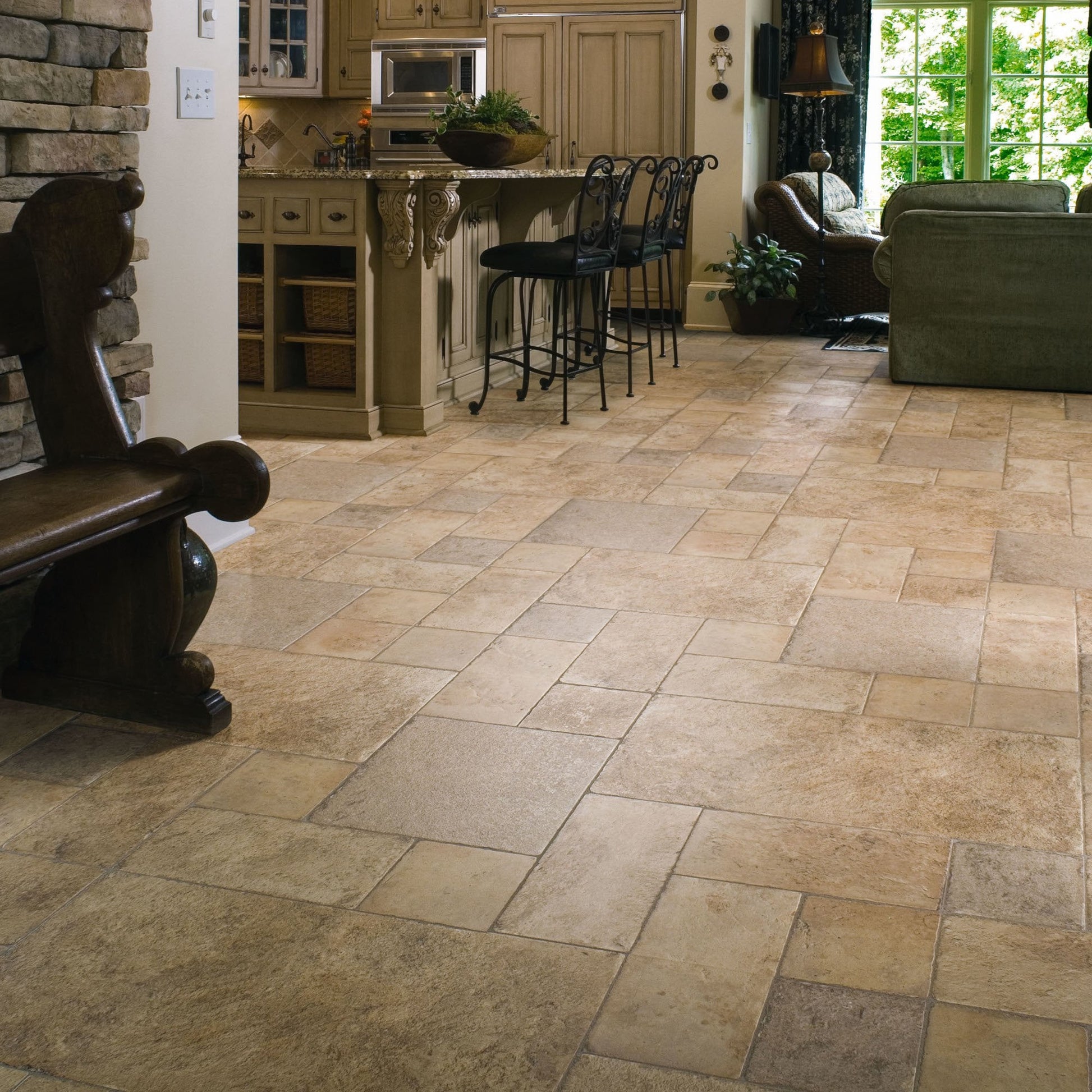 Palatino Vesubio - Stone Effects Water-resistant 8mm Laminate Flooring (84216)