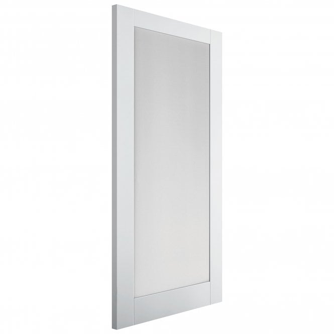 White Internal Primed Customisable Moda 1 Light Clear Glass Door (85805)