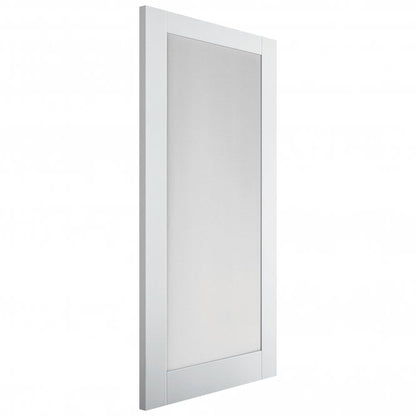 White Internal Primed Customisable Moda 1 Light Clear Glass Door (85805)