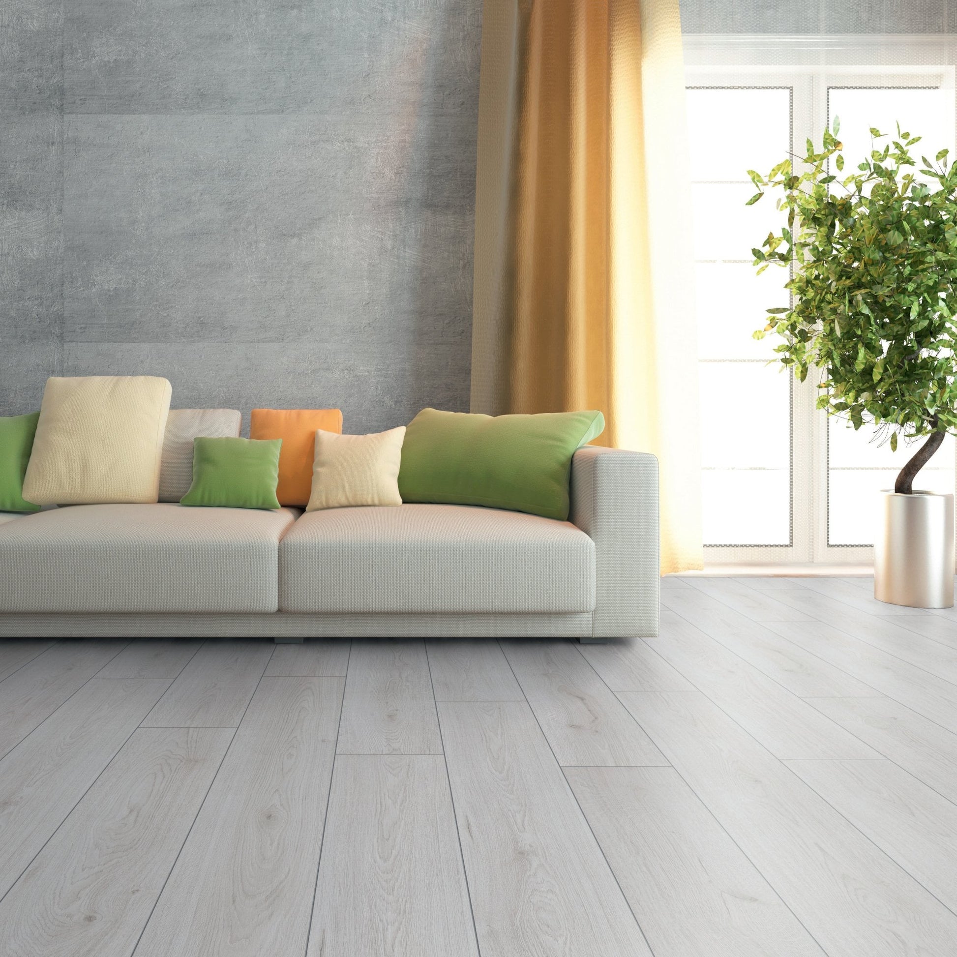 Trend Oak White - Advanced 8mm Laminate Flooring (85892)